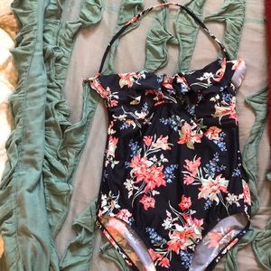 Floral one piece swimsuit!